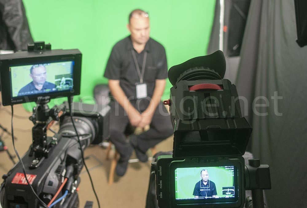 prompter green screen interview for Corporate banking in Hong Kong