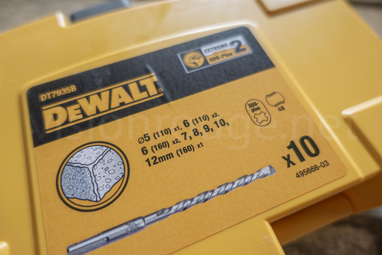 DeWalt SDS set concrete